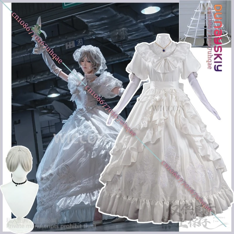 Anime jogo identidade v cosplay loody rainha traje mary lolita vestido peruca mulher halloween natal fantasia terno de casamento personalizado