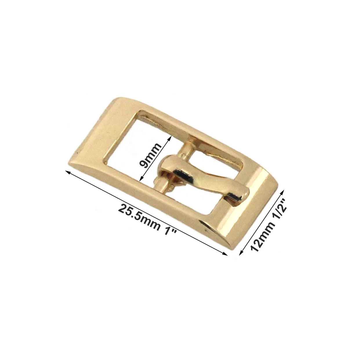 1pcs Metal Rectangle Adjustable Buckle Fashion Clasp for Leather Craft Bag Strap Belt Handle Shoulder Garments Shoes Accessories