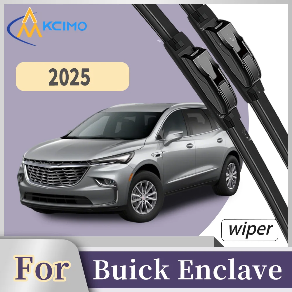 

Premium Rubber Front Windscreen Wiper Blades For Buick Enclave 2025 Quiet Smooth Wiping Waterproof Windshield Kit 2Pcs