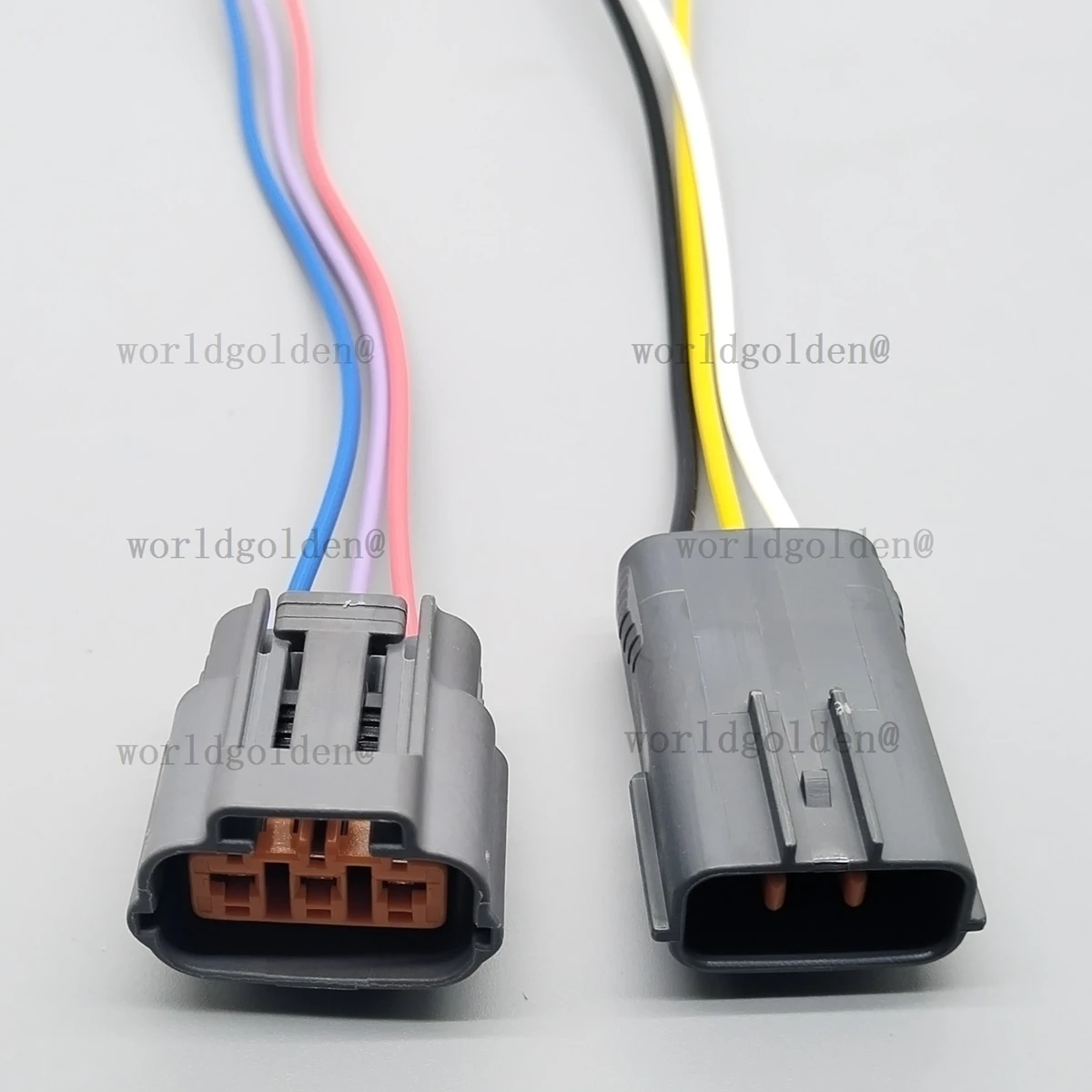 6195-0012 6195-0009 3Pin Auto Connector with Terminals for Engine Harness for Universal Cars, high conductivity terminals