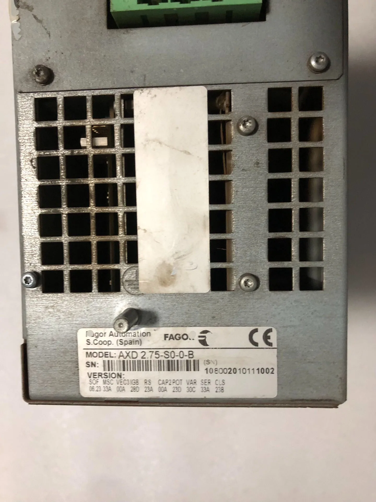 Servo Drive AXD 2.75-S0-0-B para Fagor