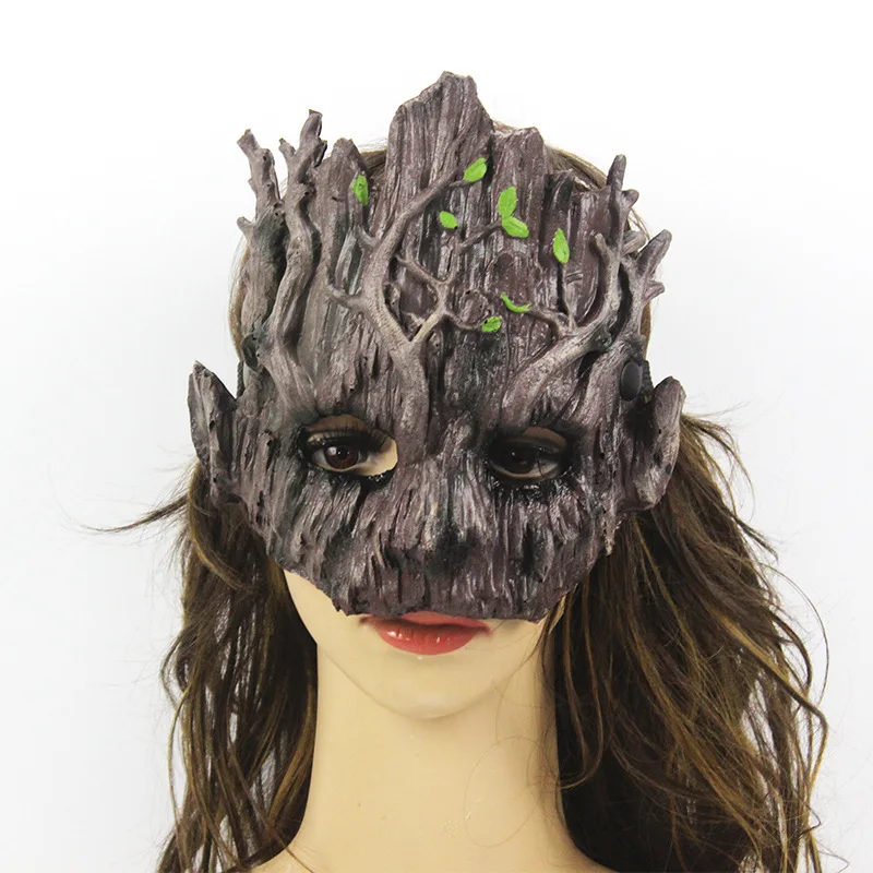 

Marvel Guardians of the Galaxy Groot Half Face Mask Halloween Festival Party Cosplay Costume Prop Creative Personality Cool Mask