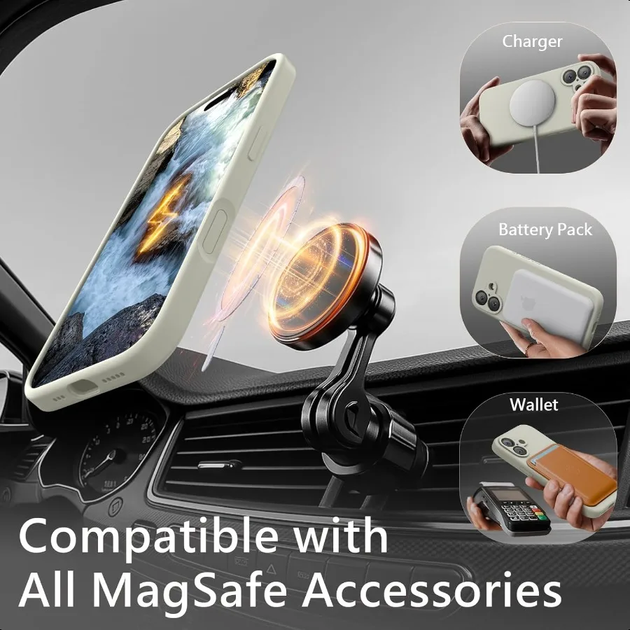 Magnetic for iPhone 17 Case Compatible with MagSafe [Integrated Silicone Camera Control Button] [Camera Protection] AntiScratch