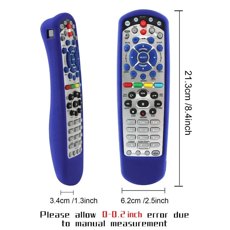 SQPP-Silicone Protective Case For Dishtv Set-Top Box Remote Control 20.1 IR Model Number 180546 Drop-Proof Cover