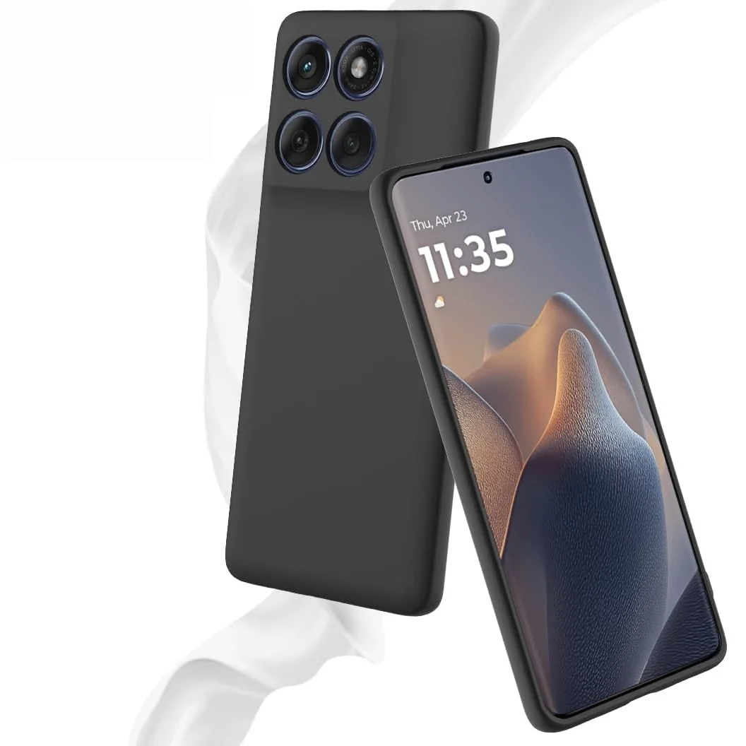 Modische Einfarbige Stoßfeste Schutzhülle aus Flüssigsilikon für Moto G86 G56 G85 G35 G84 G54 G34 G24 G14 G04 – Detail 2