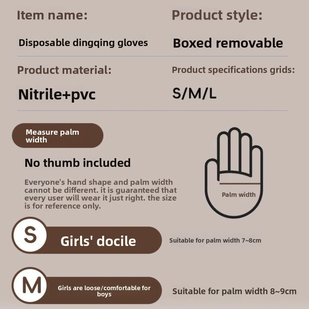 Одноразовые перчатки из ПВХ, черные перчатки из нитриловой резины, пищевые утолщенные кухонные защитные перчатки, guantes moto luva, латекс