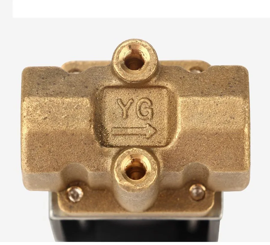 Brass Solenoid Valve DF2-3 DC24V/AC36V Two-Position Two-way Welding Wire Feed Electromechanical Magnetic Valve For Water Gas Oil