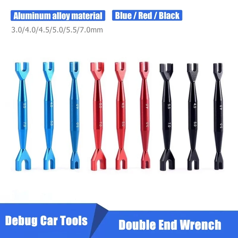 

3Pcs Wrench 3-4mm 4.5-5mm 5.5-7mm Double End Spanner Multifunction Universal Repair tools For RC Crawler Car HSP Traxxas Axial