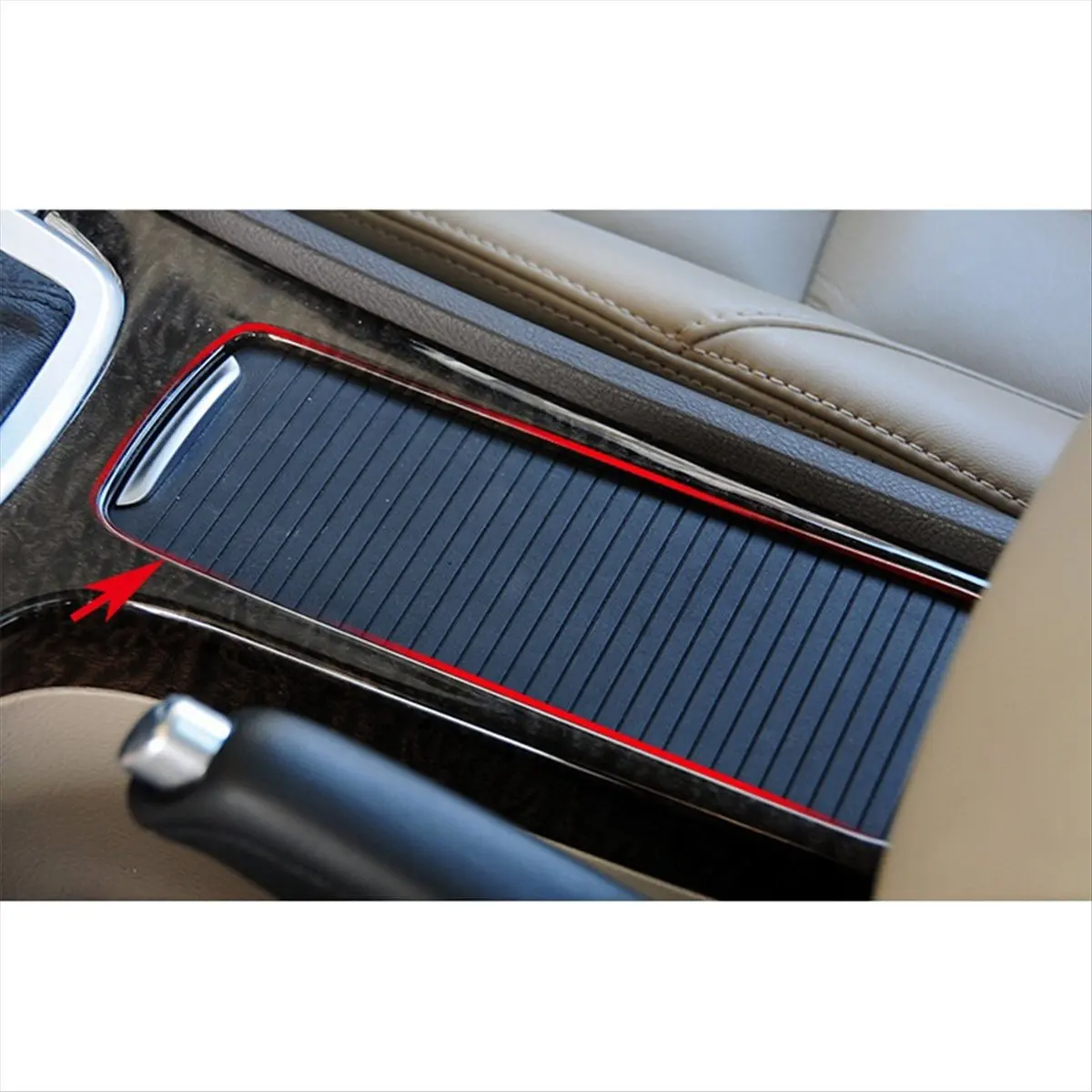 Compatible Car Water Cup Holder Curtain Center Console Cover Slide Roller Drinks Holders ABS for Mondeo 2011-2013