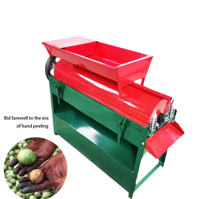 

Green Walnut Peeling Machine, Fresh Wet Walnut Huller Washer All-in-One for Removing Husk Peeling