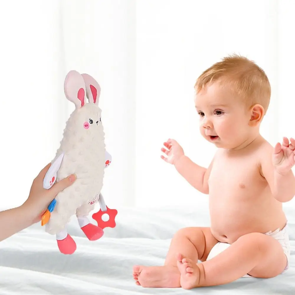 PP 코튼 사자 동물 봉제 인형 공룡 플러시 인형 진정 타월 완화 장난감 사자 토끼 만화 아기 진정 인형