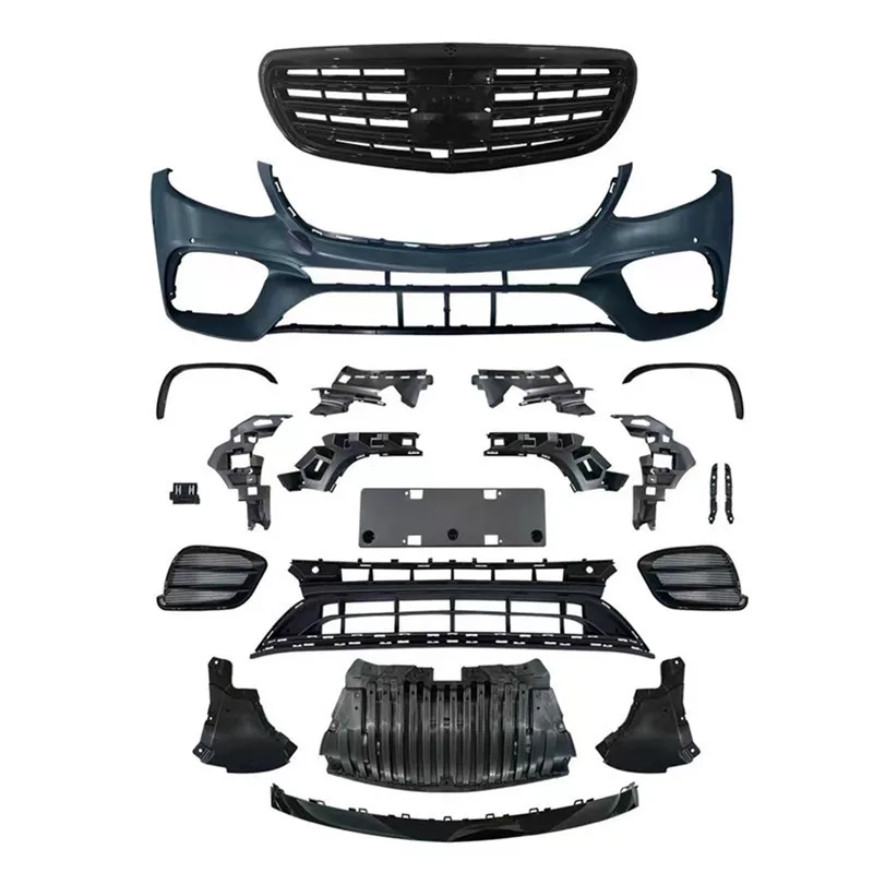 FOR E63 Bumper for Mercedes E-Class W213 Sedan, FOR AMG Style Upgrade, 2016-2020, Front Bumper Replacement, Car Body Parts