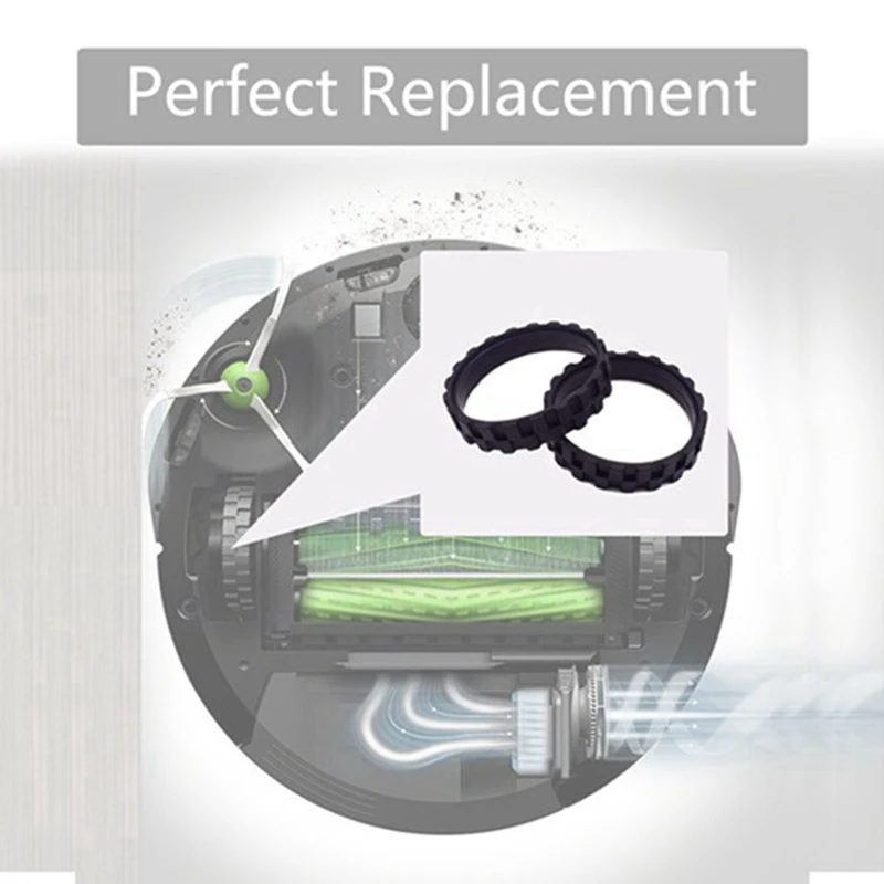 Neumáticos para IROBOT ROOMBA Serie 500, 600.700, 800 y 900, piezas de repuesto antideslizantes para IROBOT 676.980.698