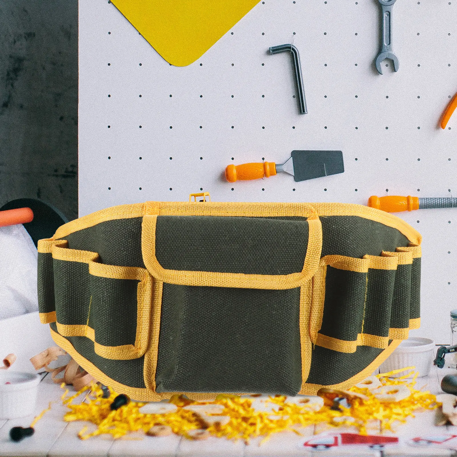 

Сумка для хранения инструментов из утолщенного холста, многофункциональный органайзер для набора инструментов электрика, сумка-переноска