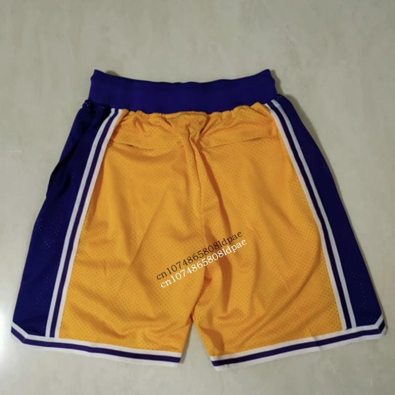 Basketball Shorts Oversize Men Legend 24 Bryant Women Sport Black MAMBA Embroidery High Street Hip Hop Pocket Middle Beach Pants