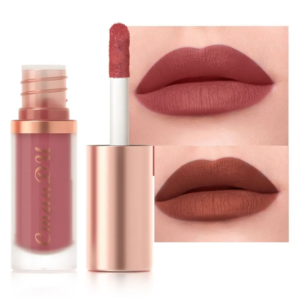 Fluweel Matte Lippenstift Nieuwe Langdurige Sexy Lipgloss 10 Kleuren Non-Stick Cup Lip Cosmetica Vrouwen