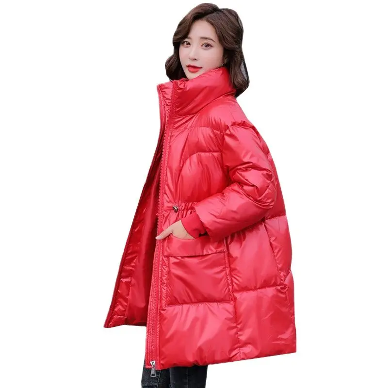 UHYTGF Womens winter jacket parka women Loose size winter coat down jacket women Down parka female parka winter jacket woman 848