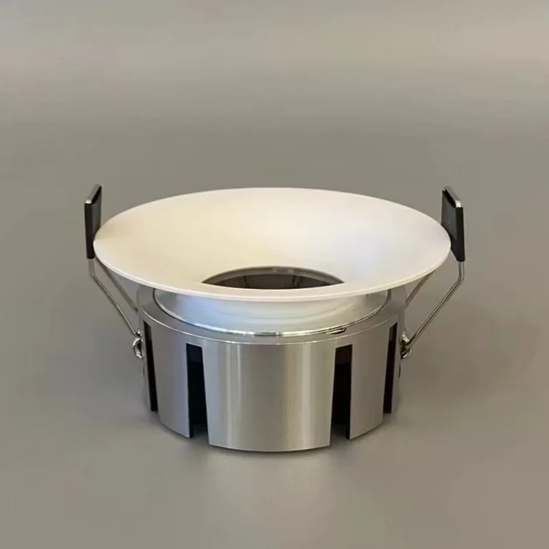 Golden Hole 55/75/95mm Borderless 5.5cm Curved Surface Spotlight LED Embedded Anti-Glare Ceiling Silver Hole Light