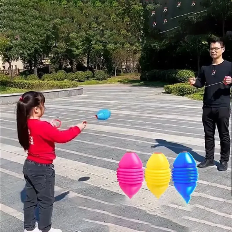 Children's Pull Ball Outdoor Fun Shuttle Hand Ball Toy Parent-Child Interactive Sensory Training Kindergarten Double Pull Ball