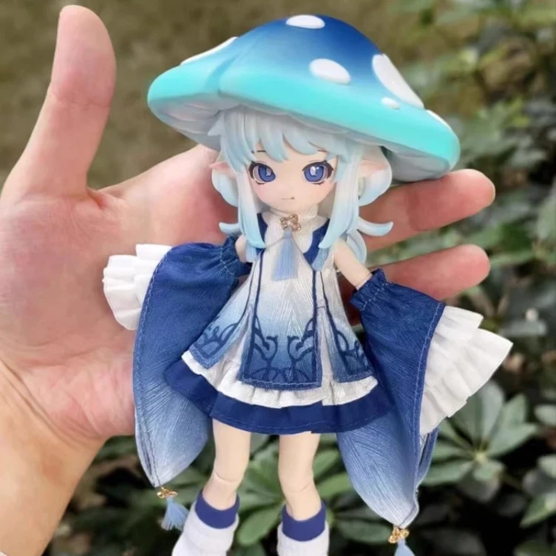 

Authentic 1/12 Scale Mushroom BJD Blind Box Ball Jointed Figure Exquisite Collectible Desktop Ornament