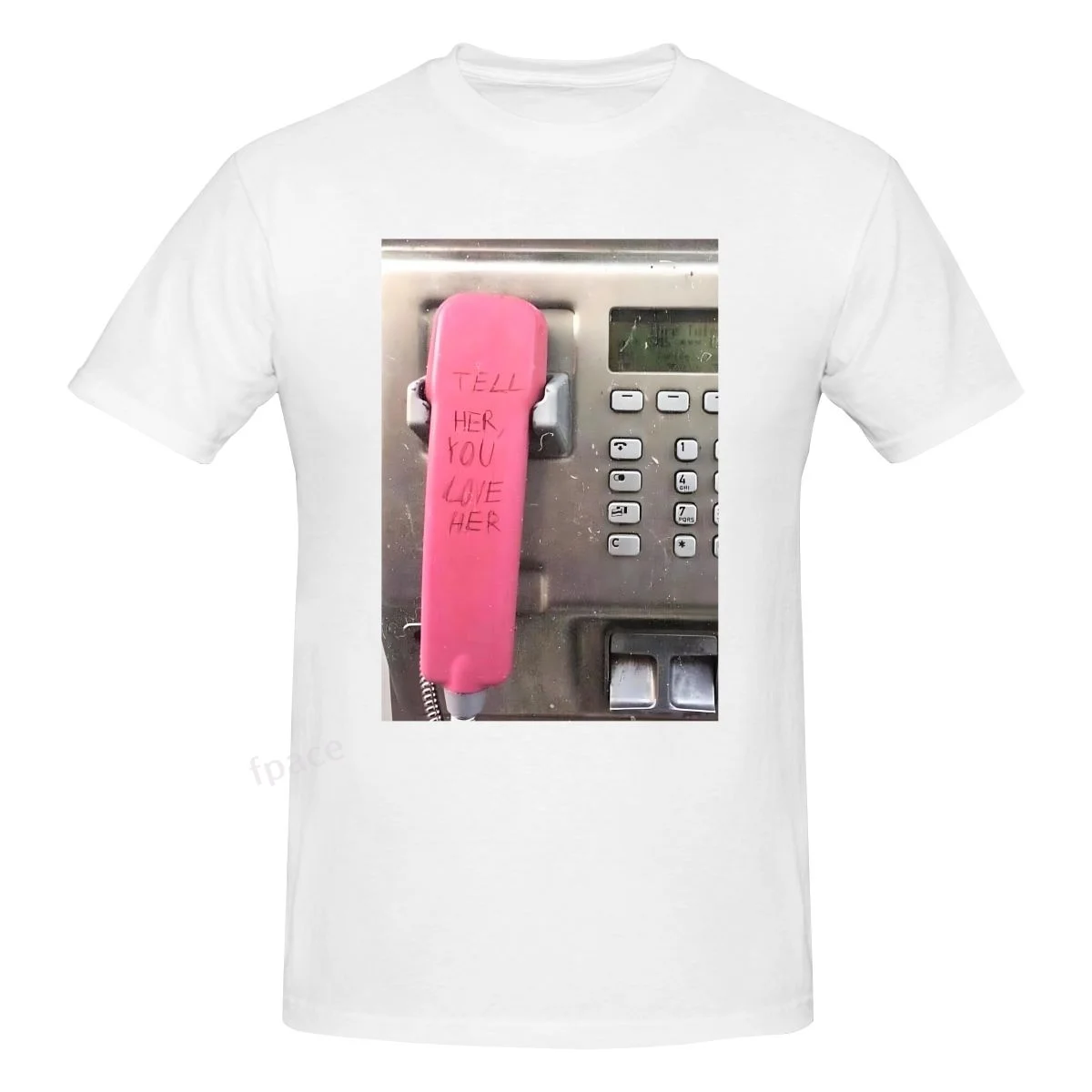 

TELL HER YOU LOVE HER Casual Cotton Summer Express Men Clothing Tops Men's Basic Short Sleeve T-Shirt