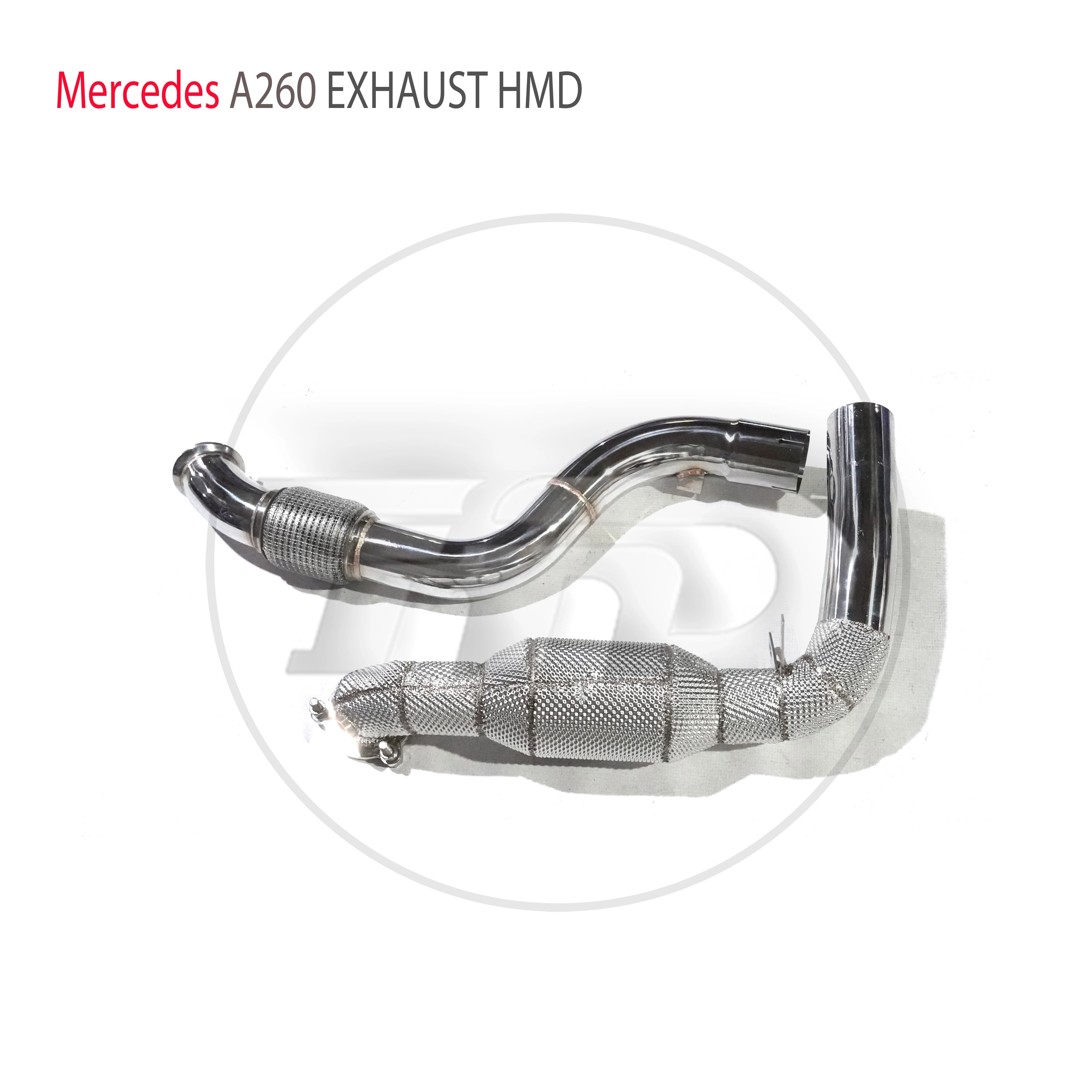 

High Quality Downpipe For Mercedes Benz A260 Stainless Steel Exhaust System Heat Shield Racing Pipe High Performance HMD
