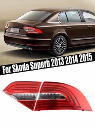 Car Rear Bumper Tail Light Brake Stop Reverse Lamp For Skoda Superb 2013 2014 2015 Taillight Taillamp Car Accessories