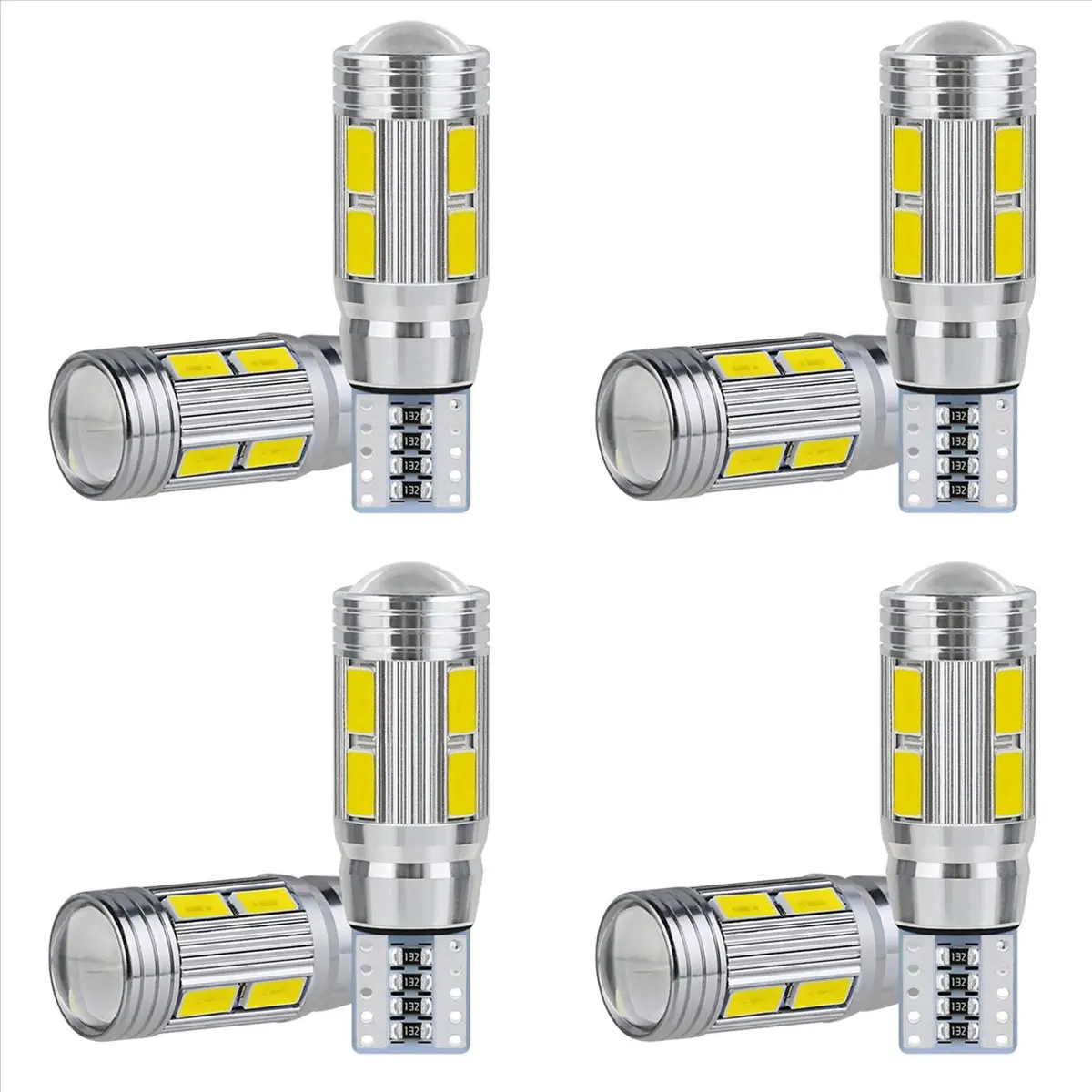 جديد 8 قطعة W5W T10 12 فولت 6000 كيلو 5630 10 SMD سيارة LED لمبة Canbus لوحة ترخيص إسفين الجانب بدوره مصباح إشارة السوبر مشرق الأبيض