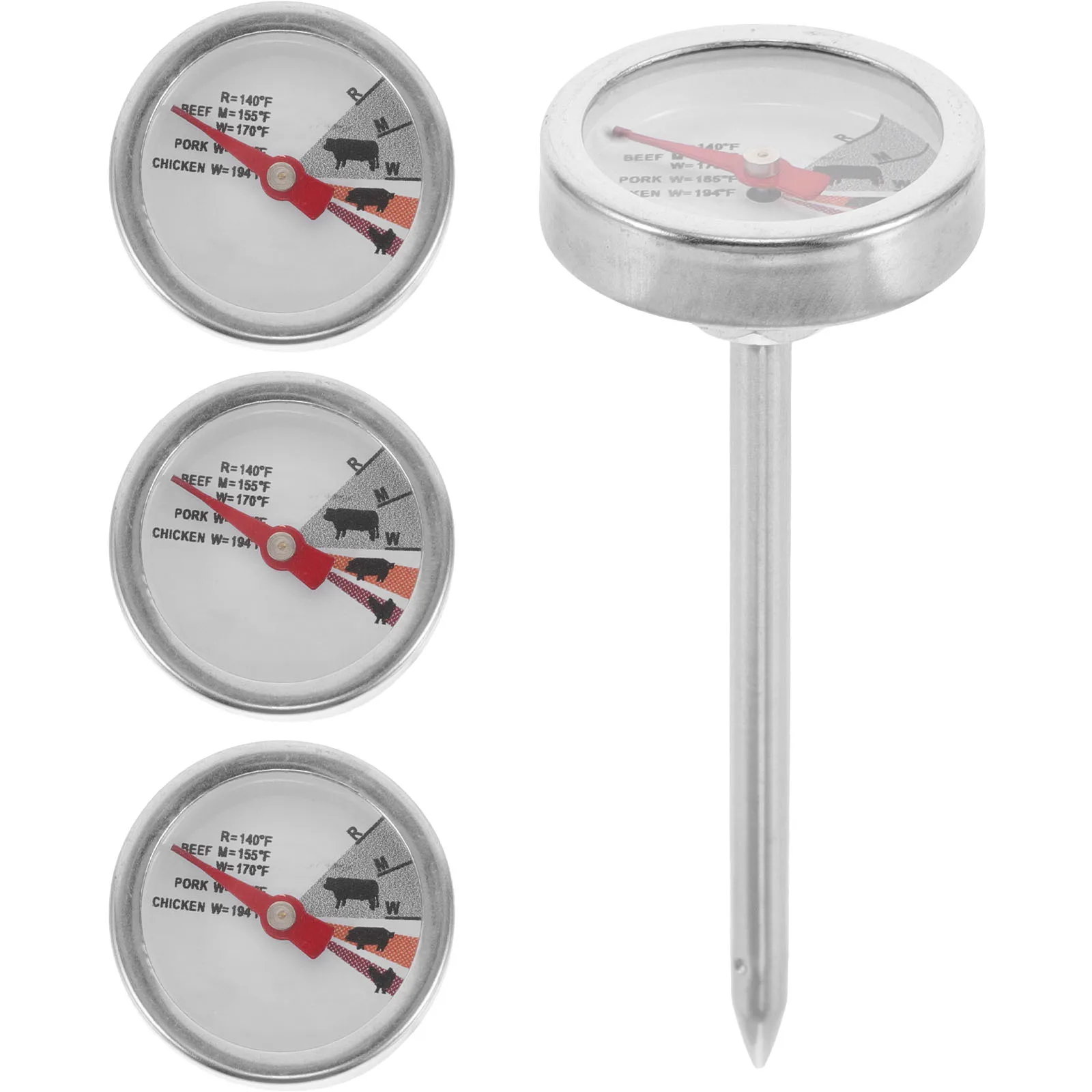 Food Thermometer Grill Chicken Kitchen Fryer Temperature Gauge Heat-resistant Instant Read Meat