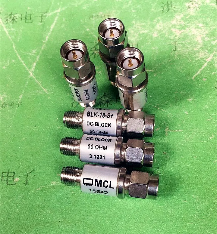 

1PCS Mini Circuits BLK-18-S+0.01-18GHz SMA RF coaxial isolator DC BLOCK
