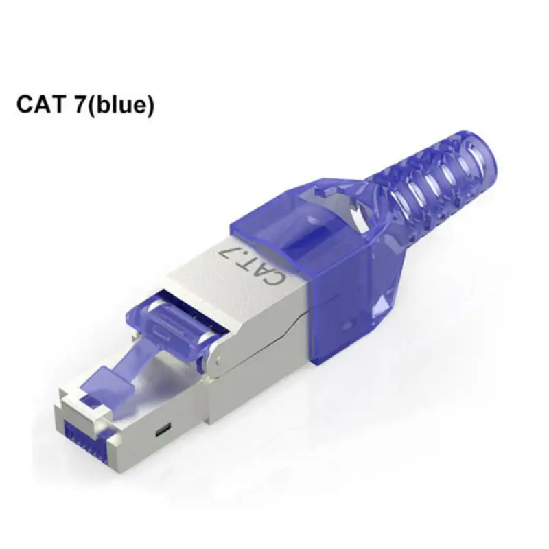 ONTi RJ45 8P8C Unshield Shielded Field Connector - RJ45 Termination Plug for Cat.6/6A/7 23AWG Solid Installation Cable