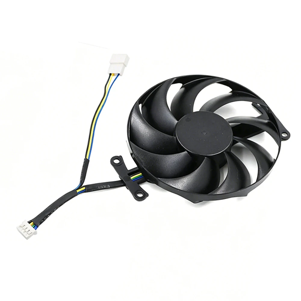 F​or PowerColor RX 9070 9070GRE 9070XT REAPE T129215BU RX9070 RX9070GRX RX9070XT Graphics Card Replacement Fan with Shell