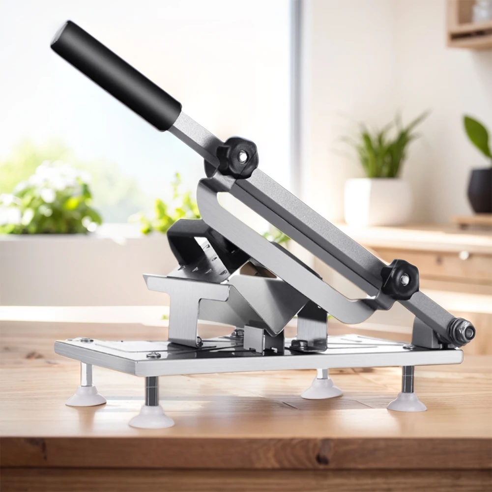 

Table Slicer Stainless Steel Frozen Meat Cutting Machine Adjustable Thickness Meat Fruit Vegetable Slicer Kitchen Accessories