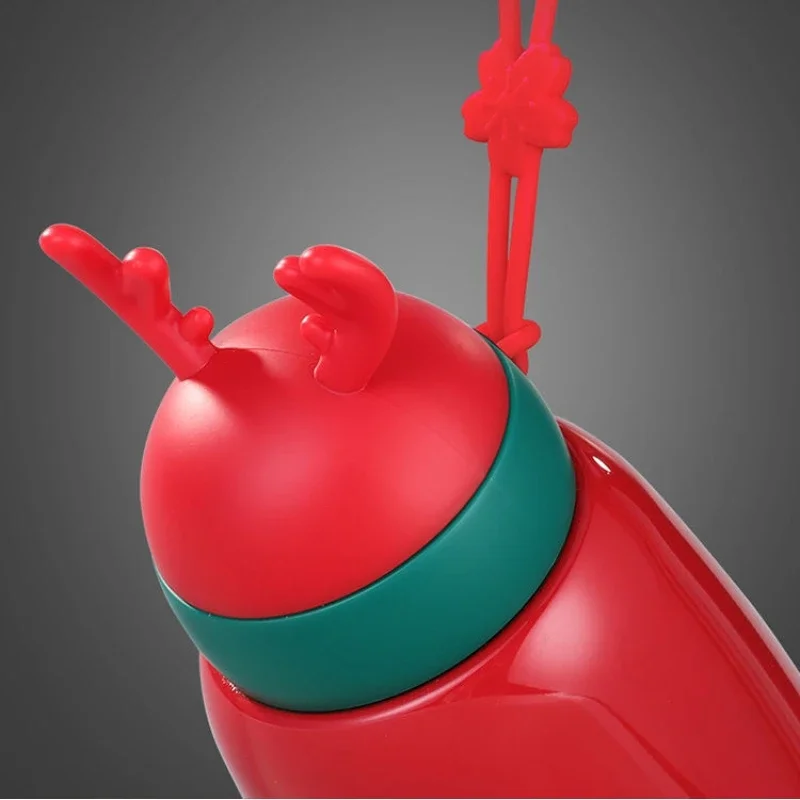 300/330 مللي عيد الميلاد كوب قارورة عازلة الفولاذ المقاوم للصدأ زجاجات القهوة لطيف الكرتون قرن الوعل زجاجة ماء زوجين أكواب هدايا عيد الميلاد السنة الجديدة #4