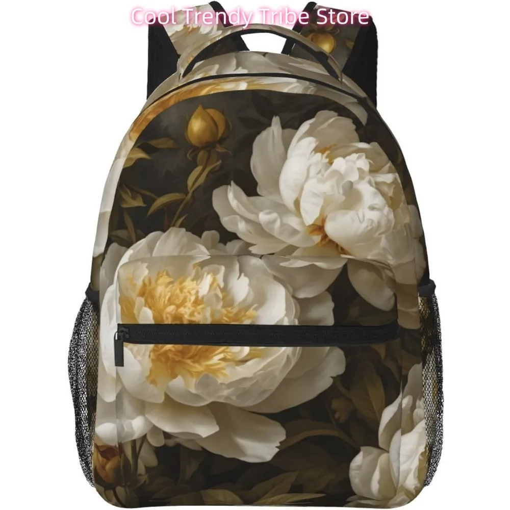 

laptop bag back to school Vintage Flower Lightweight Laptop Backpack Lightweight Multipurpose Travel Casual Daypack Unisex Colle