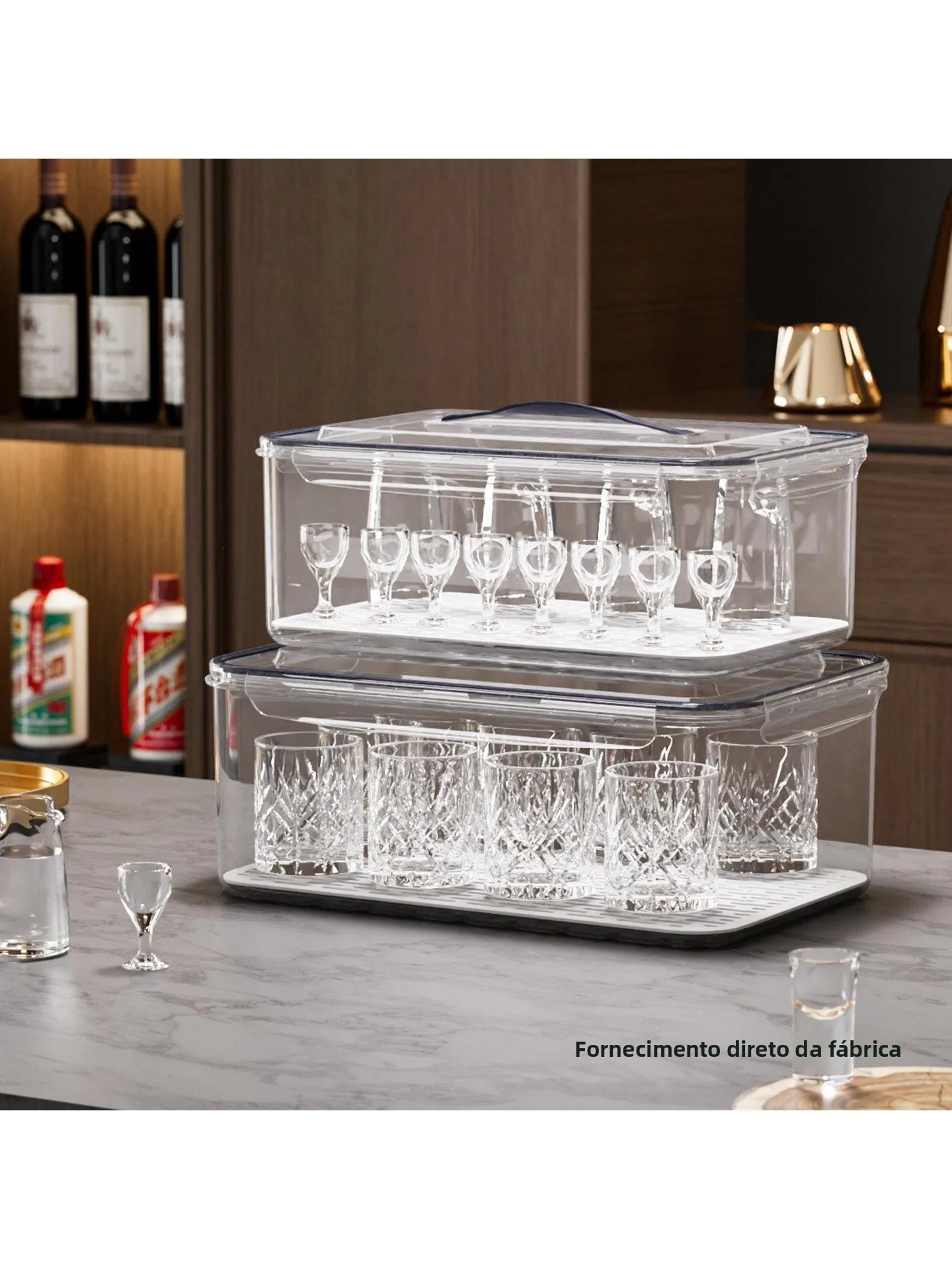 acrylic-wine-cup-storage-box-dustproof-transparent-draining-small-liquor-cup-holder-tea-cup-rack-dining-utensils-organizer