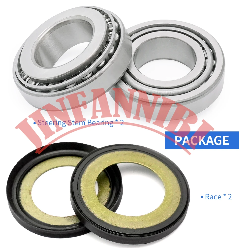 Fork Neck Post Stem Bearing Race Dust Seals Set For Harley Electra Glide Softail