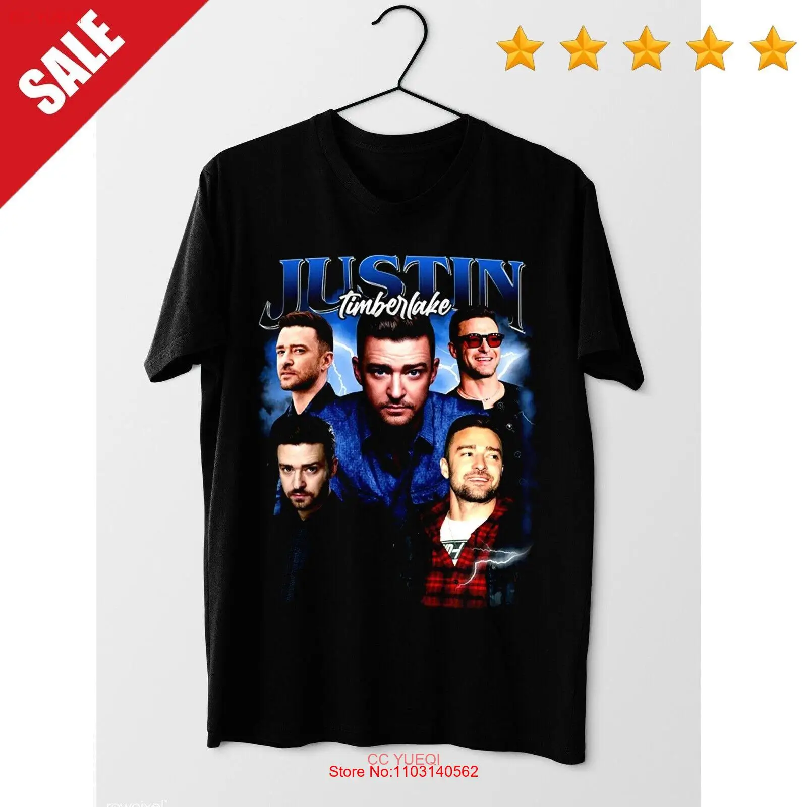 New Justin Timberlake poster Gift Funny Men S-5XL Tee 1HN1082