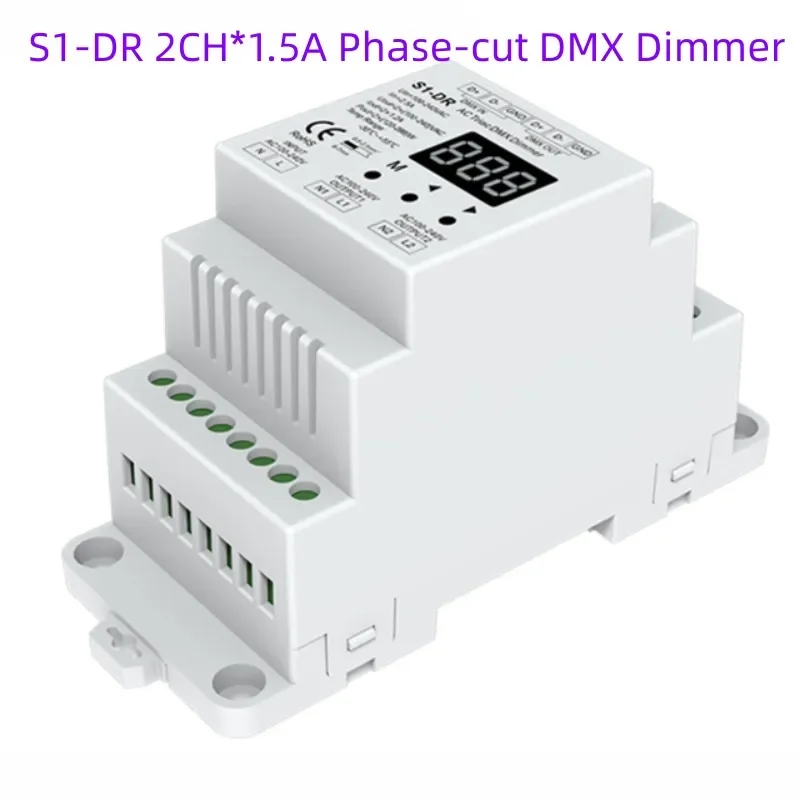 Imagem -04 - Luzes Led Dimmable Lâmpada Triac Dimmer Led Dmx rf S1-d 2ch 1a S1-d1 1ch 2a Sk1 Sk1 1ch 6a Botão Decodificador 110v