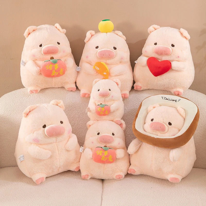 かわいいぬいぐるみ、キュートな鯉豚のぬいぐるみ、子供の誕生日プレゼントに、愛らしいルル豚のぬいぐるみ、女の子向け、柔らかく抱き心地の良いベビープレゼント