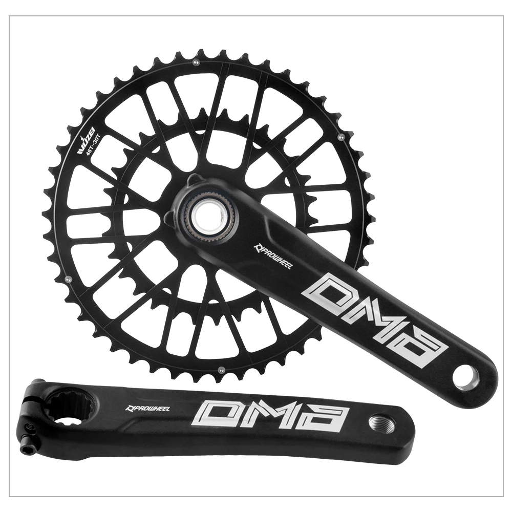 Prowheel Rennrad-Kurbelgarnitur 165 170 172,5 mm Doppelgeschwindigkeits-Kettenblatt 46/30 Zähne 48/32 Zähne 50/34 Zähne 52/36 Zähne 53/39 Zähne Geschwindigkeit Fahrradkettenblatt – Detail 22