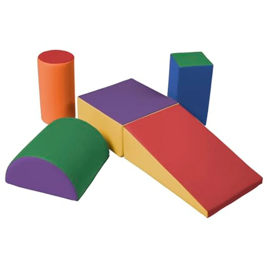 

Игровой набор для ползания и скольжения из пеноблоков, разноцветный, 5 предметов, безопасный, с нескользящим покрытием, для использования в помещении и на улице