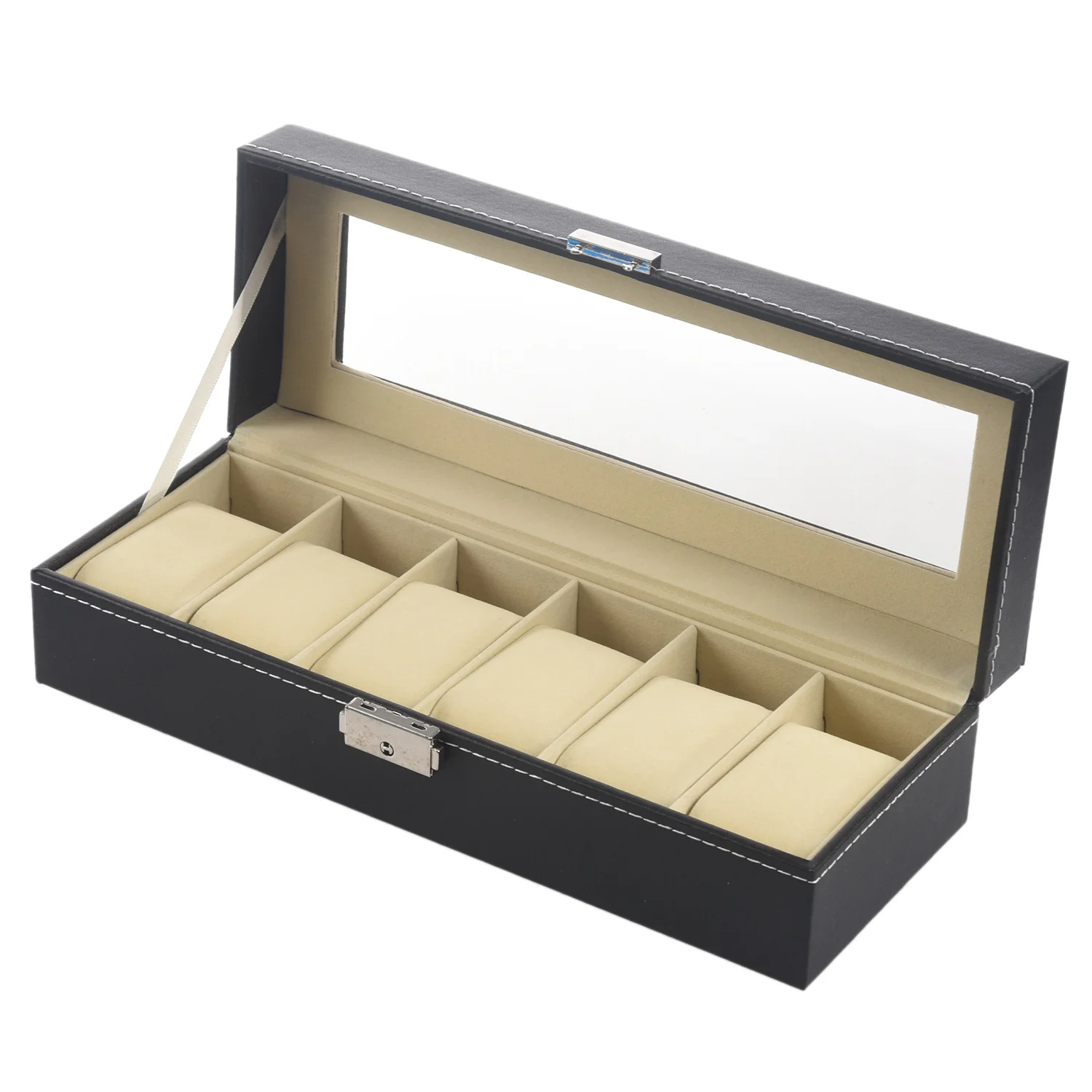 Window Organizer Box for Save 6 Wrist Watches