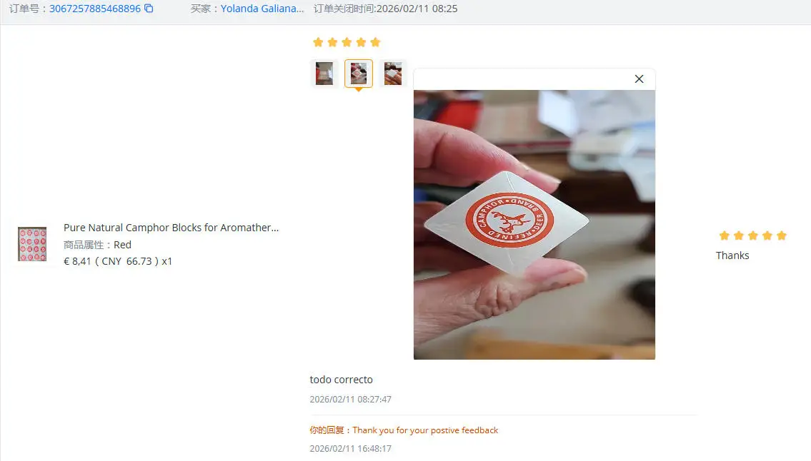 Refined Natural Camphor Tablets&Blocks for Aromatherapy,Puja,Odor Eliminator  Alcanfor,Prevent Rust on Silverware and Tools view 6