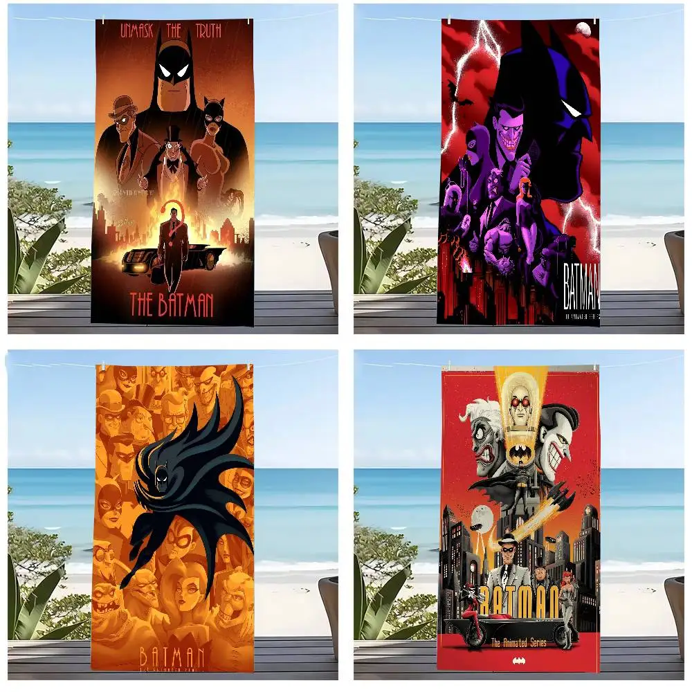

B-Batman-The Animated Series Towel Quick Dry Towel Sand Beach Towels Pool Towel For Travel Swim Pool Yoga