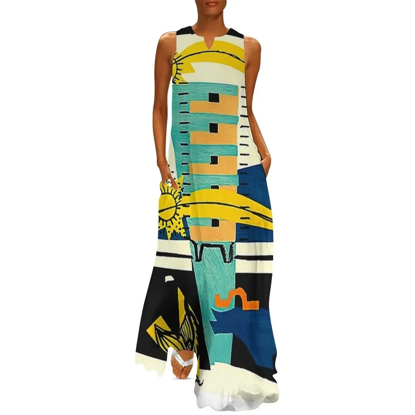 

Le Poeme de l'Angle droit, 1962 Long Dress dress women summer Summer women's clothing evening dresses ladies Dress