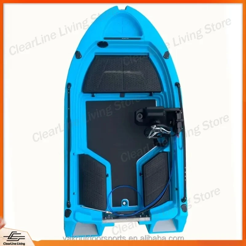 10ft Mini Jet Boat Inflatable Kayak for 2 Persons 300kg Load Plastic Power Boat Outdoor Adventure Water Sports Fishing Raft