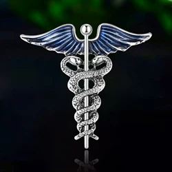 Fashion Enamel Wings Brooches for Women Unisex Snake Scepter Pins Event Party New Gifts Backpack Decoration Clothes Accessories