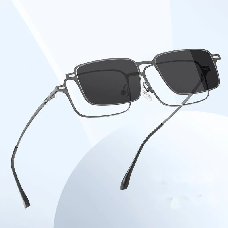 نظارات COHK مضادة للضوء الأزرق للرجال ، نظارات شمسية مستقطبة بمشبك مغناطيسي ، نظارات شمسية 3 في 1 ، نظارات UV400 ، طراز جديد ، #4