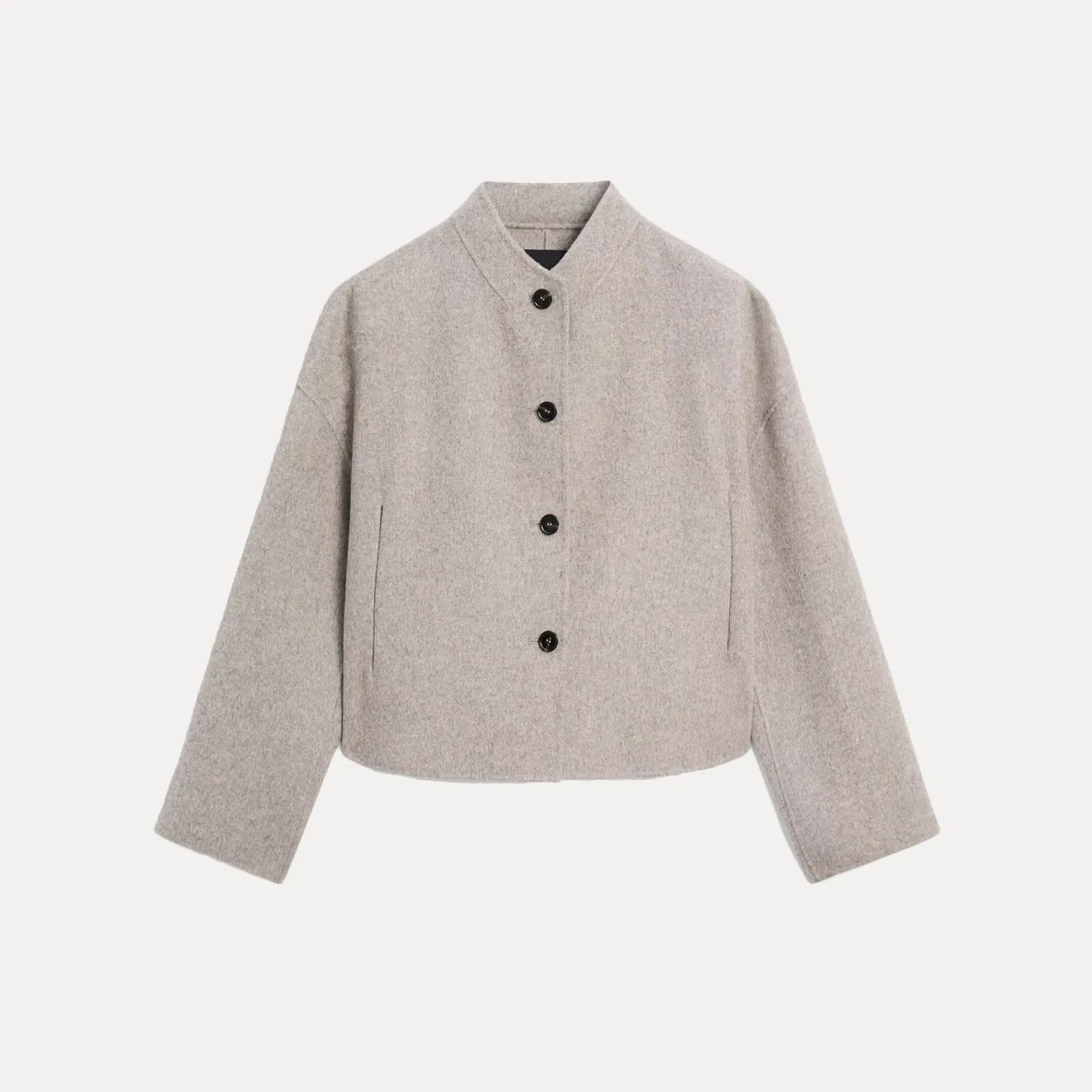 

Faionable Women's Sle ort Coat Long Sve Autumn New Arrival Z Stand Fit ort Outerwear for Ladies